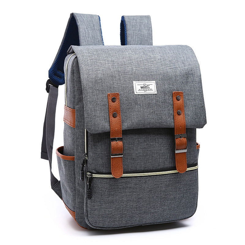 Vintage men women canvas backpacks school bags for teenage girls laptop backpack with USB charging fashion travel DAILYMAXCARE