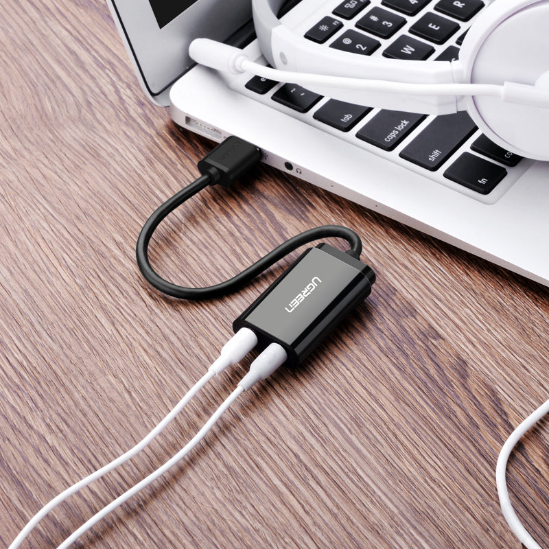3.5mm Audio Sound Card Headphone Converter DAILYMAXCARE