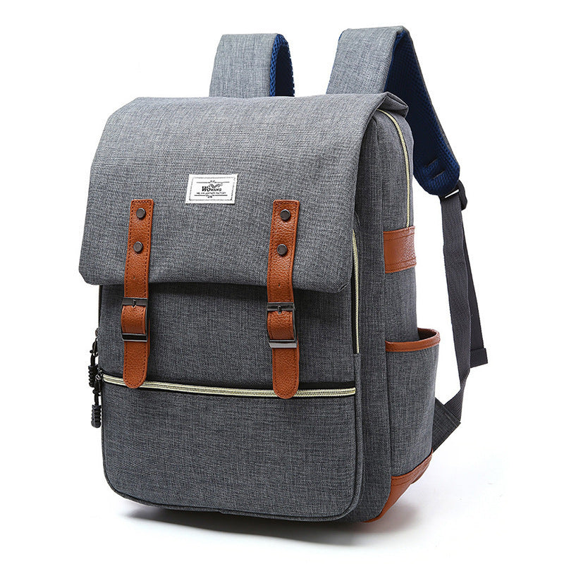 Vintage men women canvas backpacks school bags for teenage girls laptop backpack with USB charging fashion travel DAILYMAXCARE