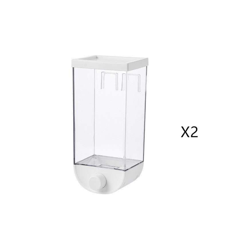 Kitchen Food Storage Easy Press Container Cereal Dispenser Wall Mounted Food Storage Box DAILYMAXCARE