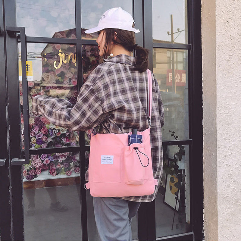 Students Handbag With Pockets