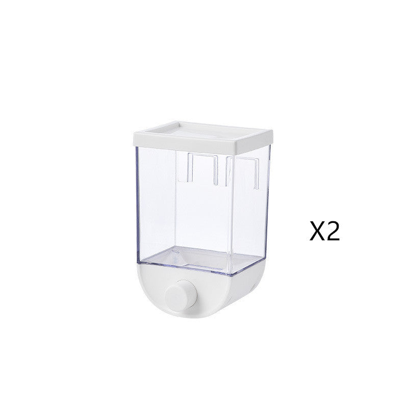 Kitchen Food Storage Easy Press Container Cereal Dispenser Wall Mounted Food Storage Box DAILYMAXCARE