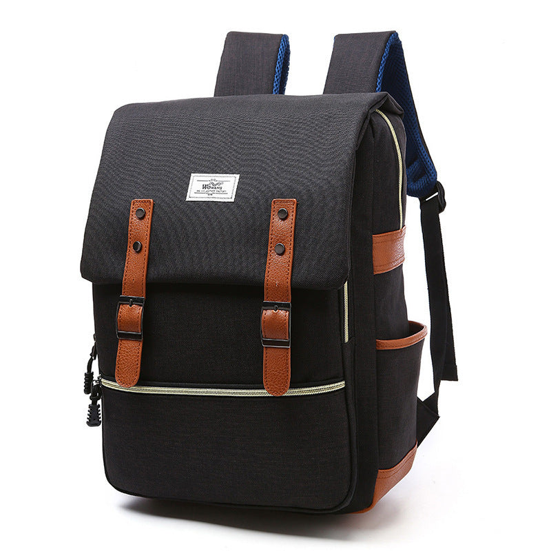 Vintage men women canvas backpacks school bags for teenage girls laptop backpack with USB charging fashion travel DAILYMAXCARE