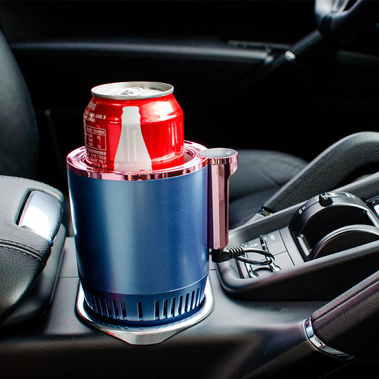 2 In1 Car Heating Cooling Cup 12V Smart Car Cup Holder Digital Temperature Display Drink Cup Warmer Cooler Mini Car Refrigerator DAILYMAXCARE