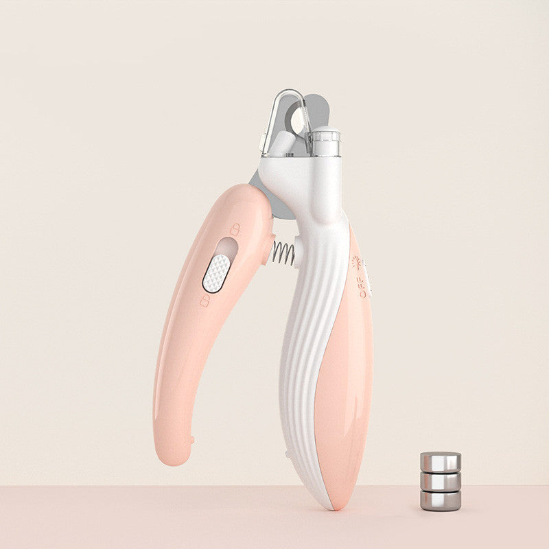 Pet Nail Clippers Dog Nail Clippers Cat Nail Clippers LED Electric Nail Grinder Pet Supplies LED Light Pet Nail Clippers DAILYMAXCARE
