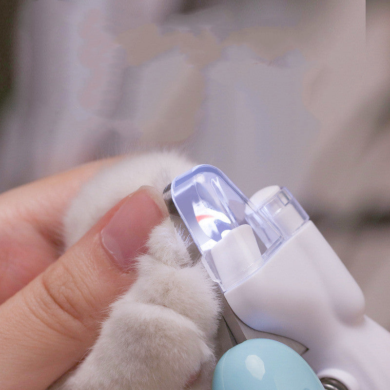 Pet Nail Clippers Dog Nail Clippers Cat Nail Clippers LED Electric Nail Grinder Pet Supplies LED Light Pet Nail Clippers DAILYMAXCARE