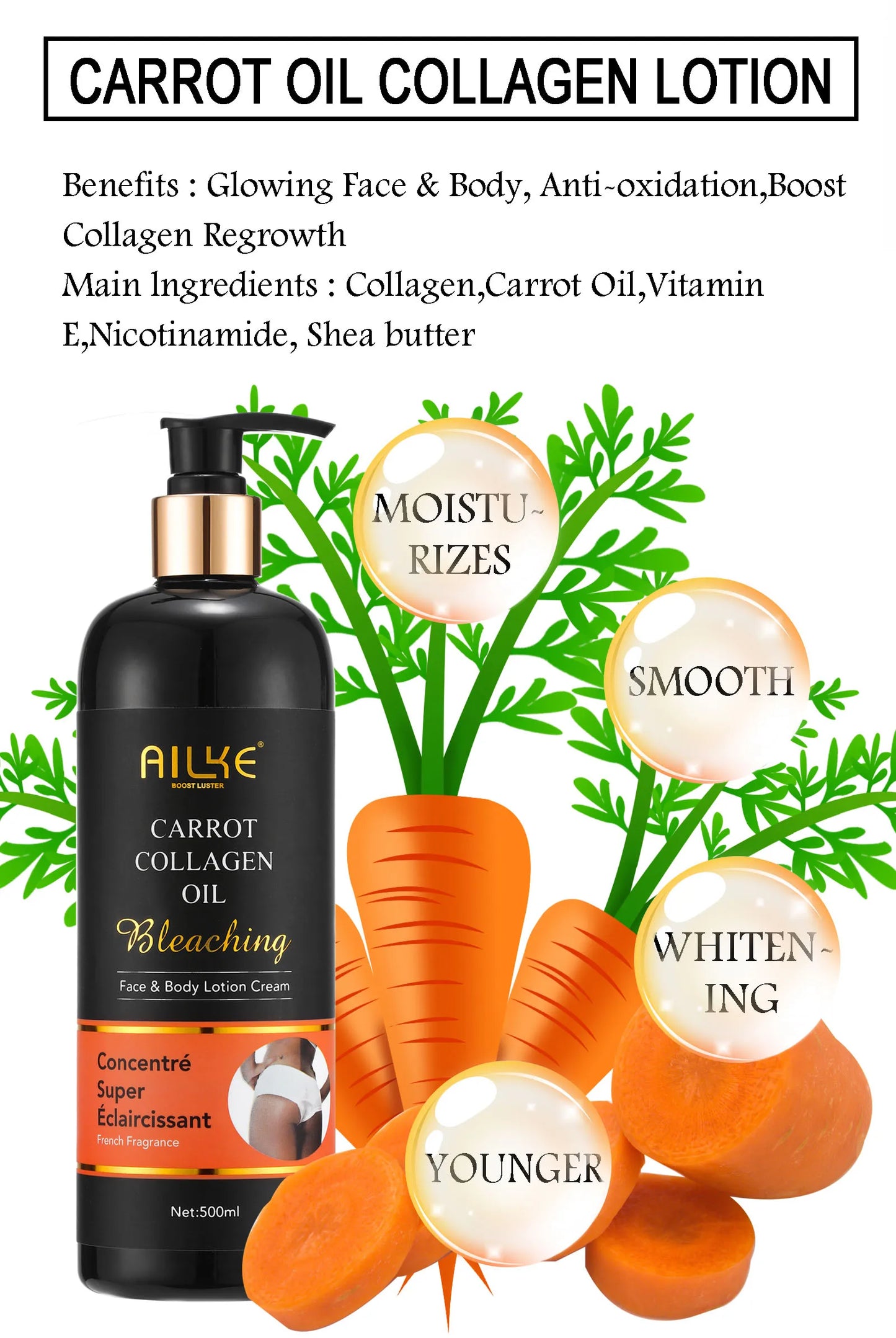 AILKE Collagen Women Skin Care, Moisturizing, Smoothing, Whitening, Youther, Removing Freckle & Spot, Skin Glowing 5 In 1 Kit Dailymaxcare