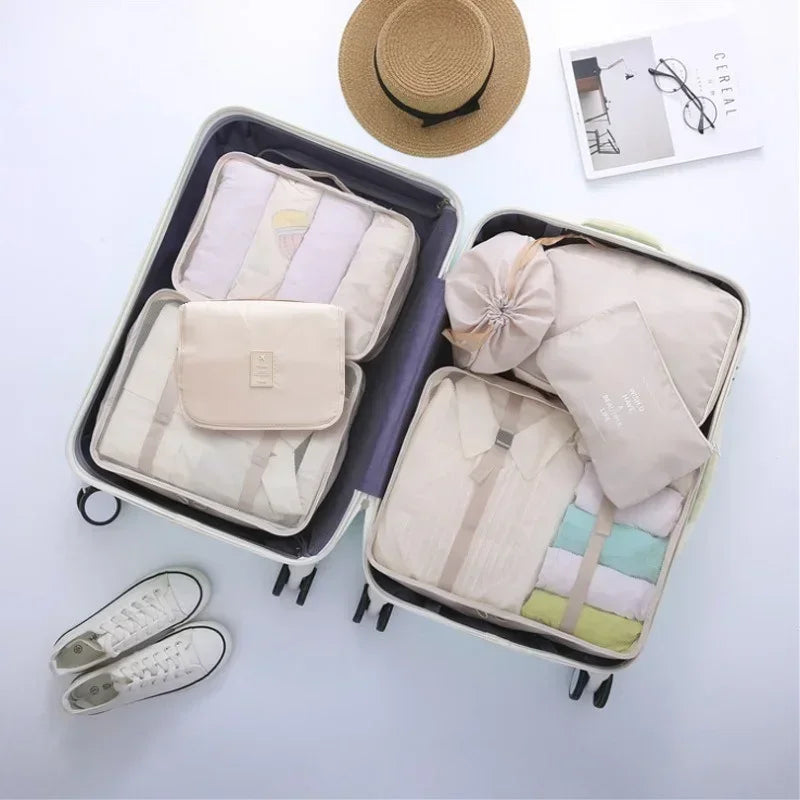 organised travel bags