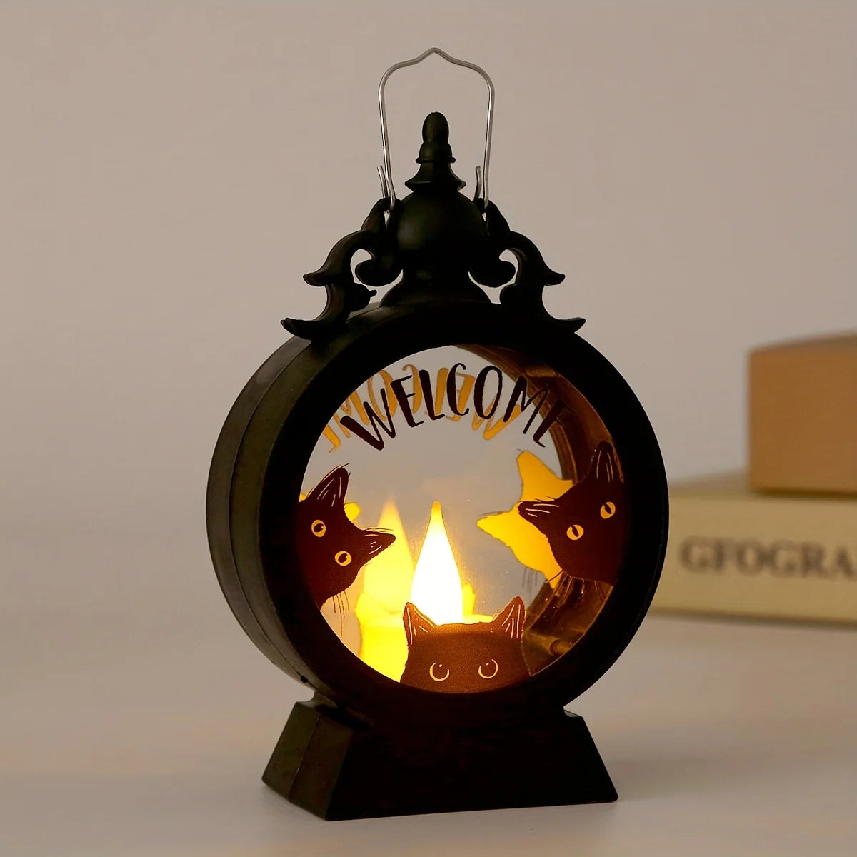 Horror Halloween LED Wind Light Portable Pumpkin Ghost Lantern Bar Desktop Ornament Halloween Decor Props Party Supplies Dailymaxcare