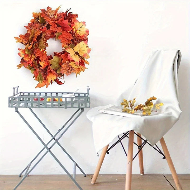 2M Artificial Fall Maple Leaf Garland Fake Plants Autumn Decor Leaves Vine for Thanks giving Halloween Festivals Wedding Decora Dailymaxcare