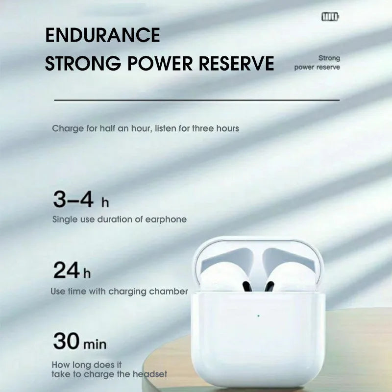Pro 4 TWS Wireless Headphones Earphone Bluetooth-compatible 5.3 Waterproof Headset with Mic for Xiaomi iPhone Pro4 Earbuds Dailymaxcare