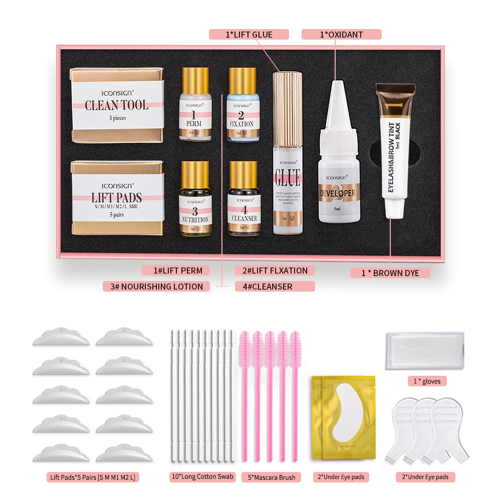ICONSIGN Lash Lift EyeLash Eyebrow Dye Tint Kit Lashes Perm Set Brow Lamination Makeup Tools DAILYMAXCARE