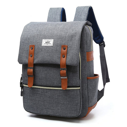 Vintage men women canvas backpacks school bags for teenage girls laptop backpack with USB charging fashion travel DAILYMAXCARE