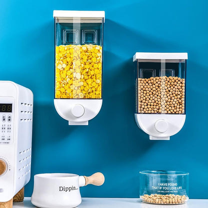 Kitchen Food Storage Easy Press Container Cereal Dispenser Wall Mounted Food Storage Box DAILYMAXCARE