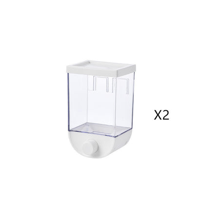 Kitchen Food Storage Easy Press Container Cereal Dispenser Wall Mounted Food Storage Box DAILYMAXCARE