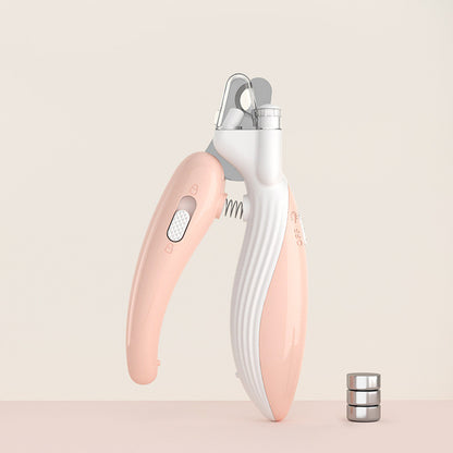Pet Nail Clippers Dog Nail Clippers Cat Nail Clippers LED Electric Nail Grinder Pet Supplies LED Light Pet Nail Clippers DAILYMAXCARE