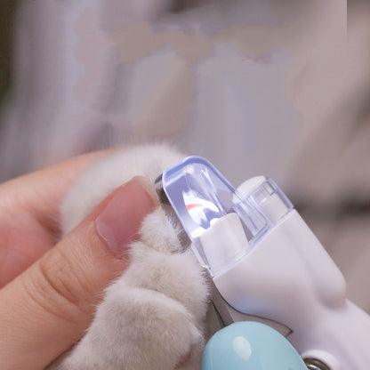 Pet Nail Clippers Dog Nail Clippers Cat Nail Clippers LED Electric Nail Grinder Pet Supplies LED Light Pet Nail Clippers DAILYMAXCARE