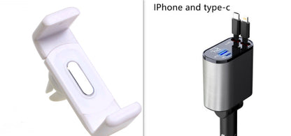 Metal Car Charger 100W Super Fast Charging Car Cigarette Lighter USB And TYPE-C Adapter DAILYMAXCARE