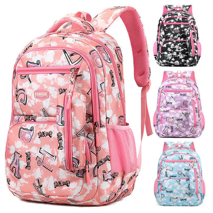 New Letter Print Backpack With Pencil Case Fashion Sweet Primary School Students Schoolbag For Girls Boys DAILYMAXCARE