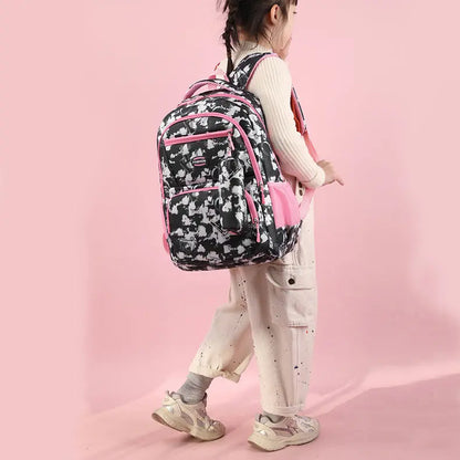 New Letter Print Backpack With Pencil Case Fashion Sweet Primary School Students Schoolbag For Girls Boys DAILYMAXCARE