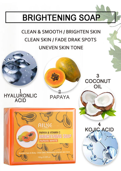AILKE Collagen Women Skin Care, Moisturizing, Smoothing, Whitening, Youther, Removing Freckle & Spot, Skin Glowing 5 In 1 Kit Dailymaxcare