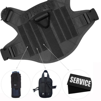 Large Dog Harness And Leash Set Pet German Shepherd Malinois Training Walking Vest Dog Harness And Collar For Medium Large Dogs Dailymaxcare