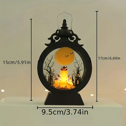 Horror Halloween LED Wind Light Portable Pumpkin Ghost Lantern Bar Desktop Ornament Halloween Decor Props Party Supplies Dailymaxcare
