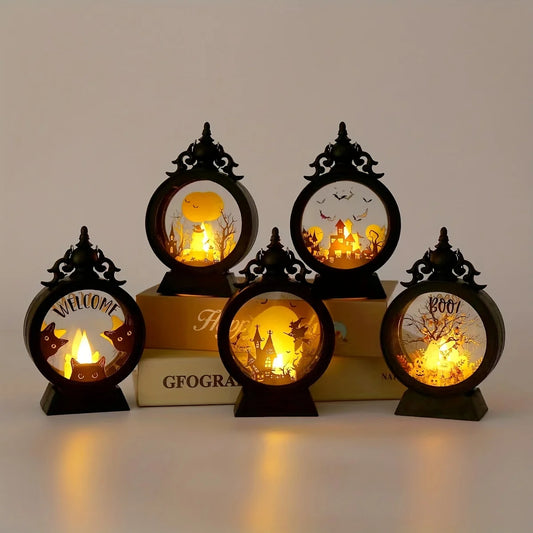 t Portable Pumpkin Ghost Lantern 
